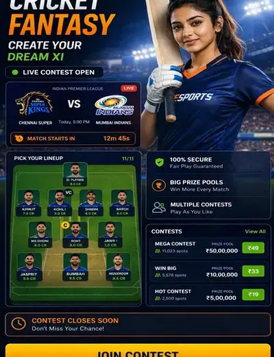 Rpg (rpg bet) fantasy cricket & matchday visual 3
